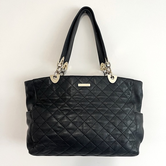 Calvin Klein Handbags - Calvin Klein Quilted Leather Shoulder Bag